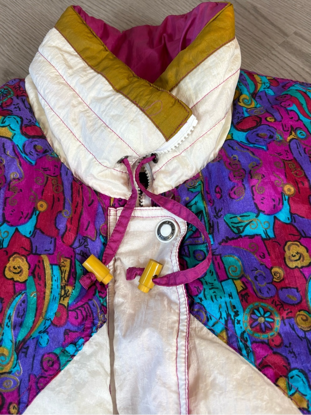 80s Misty Valley Colorblock Puff Jacket - Picture 3 of 7